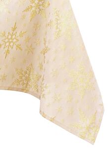 Ubrus AmeliaHome White Christmas zlatý
