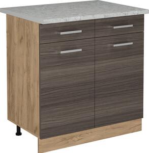 Spodní skříňka kuchyňské linky Vicco R-Line Ušlechtilá šedá 80 cm PD Mramor, Model 53501