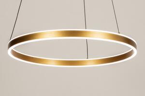 Závěsné kruhové LED svítidlo nad jídelní stůl Delta Maximus Gold 60 (LMD)