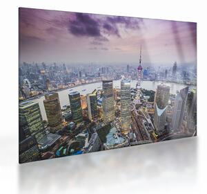 Skleněný obraz - Shanghai, Čína (70x50 cm)