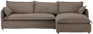 ROHOVÁ SEDAČKA, textil, hnědá Livetastic - Sedací soupravy, Online Only