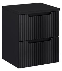 Comad Závěsná skříňka Nova Black I s deskou 50 cm černá