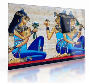 Skleněný obraz - Egyptské malby (70x50 cm)