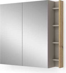 Koupelnová zrcadlová skříňka Vicco Edelin Kašmír 80 x 75 cm s policemi, Model 57985