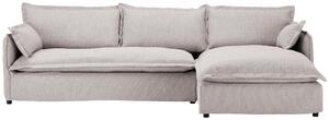 ROHOVÁ SEDAČKA, textil, béžová Livetastic - Sedací soupravy, Online Only