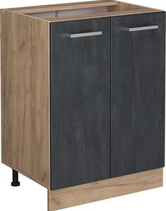 Spodní skříňka kuchyňské linky Vicco R-Line Černý beton 60 cm bez pracovní desky, Model 47511