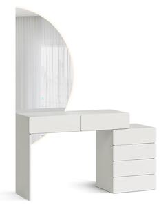 Toaletní stolek Vicco Alvia Bílá 100 cm s LED zrcátkem, Model 65348