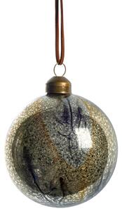 Lene Bjerre Skleněná ozdoba Nosille Bauble - Silver/Gold LB227