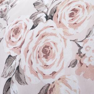 Růžové povlečení s motivem květin Catherine Lansfield, 135 x 200 cm