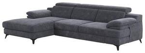 ROHOVÁ SEDAČKA, textil, tmavě šedá Livetastic - Sedací soupravy, Online Only