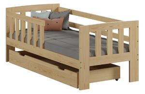 Magnat Set dřevěná dětská postel Ala 160x70 se zábranou+matrace + rošt ZDARMA