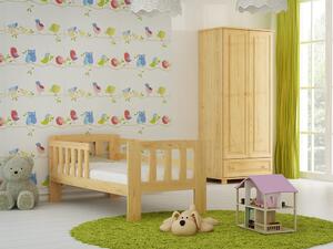 Magnat Set dřevěná dětská postel Ala 160x70 se zábranou+matrace + rošt ZDARMA