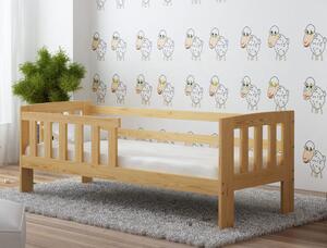 Magnat Dřevěná dětská postel Ala 160x70 se zábranou + rošt ZDARMA