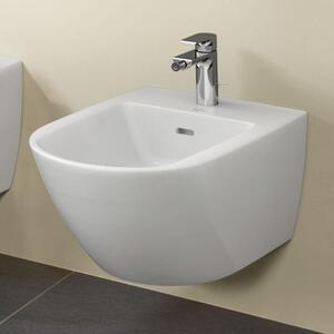 Villeroy & Boch bidet Subway 3.0 447000, 560 x 375 x 270 mm, oválný, závěsný, bílý Alpine CeramicPlus
