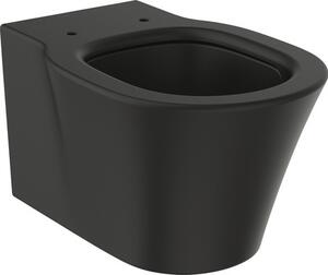 Závěsné WC Ideal STANDARD Connect Air s hlubokým splachování bez splachovacího okraje AquaBlade matně černé bez WC sedátka E0054V3