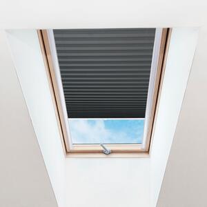 FOA Plisé roleta na střešní okna, Průsvitná, Tmavě šedá, P 011 , 20 x 50 cm