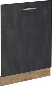Čelní panel myčky Vicco R-Line Černý beton 60 cm bez pracovní desky, Model 54528