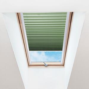 FOA Plisé roleta na střešní okna, Průsvitná, Tmavě zelená, P 019 , 20 x 50 cm