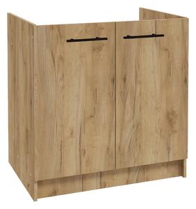 Stamar | Kuchyňská skříňka, pro dřez, 80 cm, zlatý dub