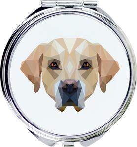 Labrador retrívr – Zrcadlo značky Art-Dog s fotografií a geometrickým vzorem