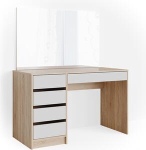 Toaletní stolek Vicco Sherry Bílá/Sonoma 120 cm, Model 36879
