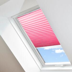 FOA Plisé roleta na střešní okna, Neprůhledná, Růžová, P 22247 , 20 x 50 cm