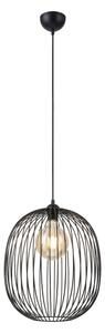Lustr na lanku DESTELLO 1xE27/15W/230V pr. 32 cm černá