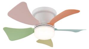 Globo 03609B - LED Stmív. stropní ventilátor HINES 10W/230V 3000-6500K +DO