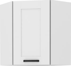 Kondela Horní rohová kuchyňská skříňka Lula 58x58 GN-72 1F - bílá