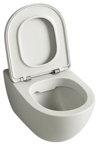 Wc mísa bez okraje volně stojící duroplastová keramická vířivá splachovací 49 cm