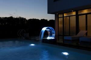 Ideal G.Eichenwald Bazénový chrlič Tropic s LED osvětlením