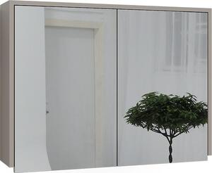 Koupelnová zrcadlová skříňka Vicco J-Shape Kašmír/Řemeselné 80 x 60 cm se 2 uzavřenými přihrádkami, Model 59615