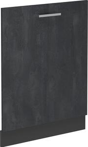 Čelní panel myčky Vicco R-Line Černý beton 60 cm bez pracovní desky, Model 54530