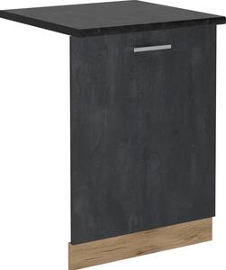 Čelní panel myčky Vicco R-Line Černý beton 60 cm , PD Antracit, Model 55097