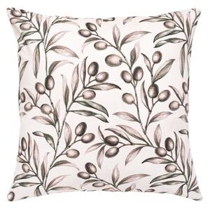 Povlak FLORA olivy béžovozelená 45 x 45 cm