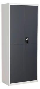 SKŘÍŇ NA ŠANONY, antracitová, bílá, 80/180/40 cm MID.YOU - Online Only kancelářský nábytek, Online Only