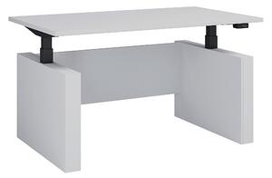 PSACÍ STŮL, černá, bílá, 138/80/73-122 cm MID.YOU - Online Only psací stoly, Online Only