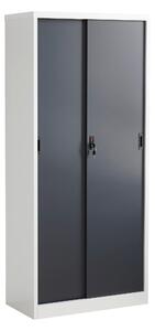 SKŘÍŇ NA ŠANONY, antracitová, bílá, 80/180/40 cm MID.YOU - Online Only kancelářský nábytek, Online Only