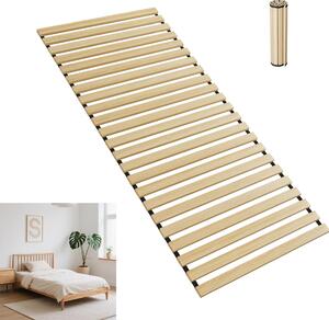 UISEBRT Roštový rám 90x200 cm Roštový rám Roštový rám Postelový rám 23 lamel o tloušťce 2 cm s nosností až 300 kg Flexibilní Prostorově úsporný Prodyšný pro jednolůžko a manželskou postel
