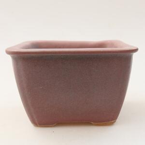 E-bonsai Keramická bonsai miska 8,5 x 8,5 x 5,5 cm fialová