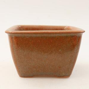 E-bonsai Keramická bonsai miska 8,5 x 8,5 x 5,5 cm hnědá
