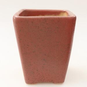 E-bonsai Keramická bonsai miska 8,5 x 8,5 x 11 cm růžová