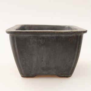 E-bonsai Keramická bonsai miska 8,5 x 8,5 x 5,5 cm hnědá