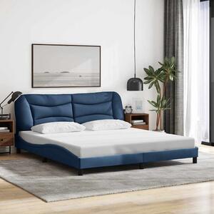 Rám postele bez matrace Hvar modrý 180 x 200 cm textil 3207792