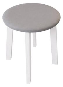 Taburet KUBE pr. 36 cm bílá/šedá