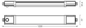 Osram - LED Technické zář. svít. se senz. SUBMARINE LED/36W/230V 122 cm IP65