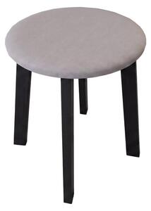 Taburet KUBE pr. 36 cm černá/šedá