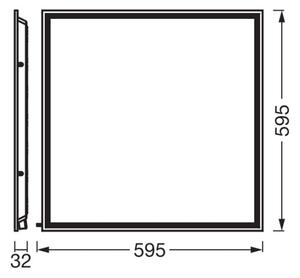 Osram - LED Podhl. panel ESSENTIAL LED/50W/230V 3000/4000/6500K 60x60 cm UGR<19