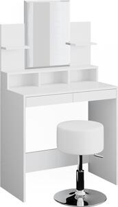 Toaletní stolek Vicco Ania Bílá 80 cm s taburetem, Model 36387