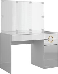 Toaletní stolek Vicco Adela Bílá 115 cm s LED osvětlením, Model 40858